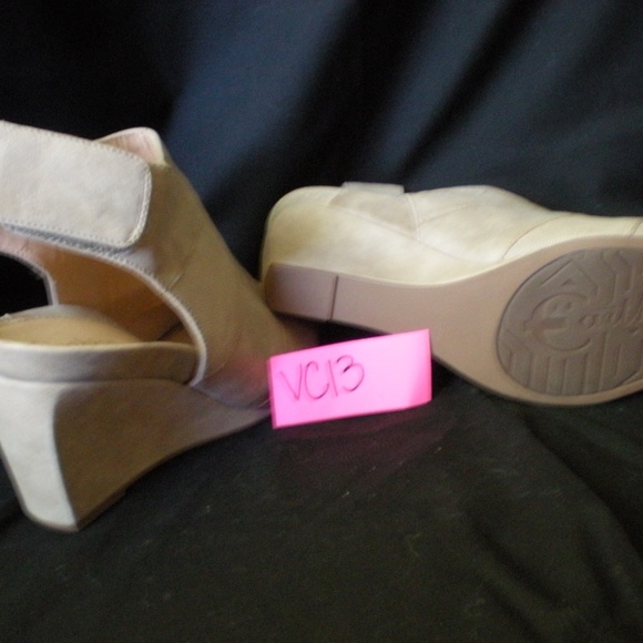 Earthies Womens Open Toe Slingbacks - Taupe Wedge - Picture 6 of 6
